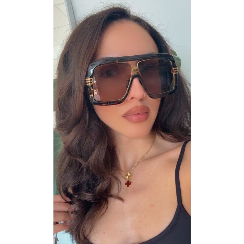 NEW Gucci GG0900S Havana Brown Oversized Aviator Sunglasses $650 - Picture 2 of 10